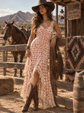 Cream Floral Lace Trim Slip Dress
