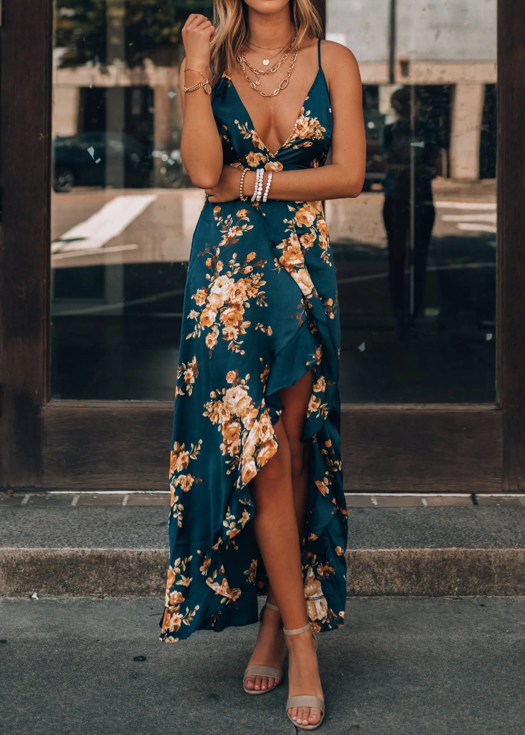 Axe Floral Maxi Dress