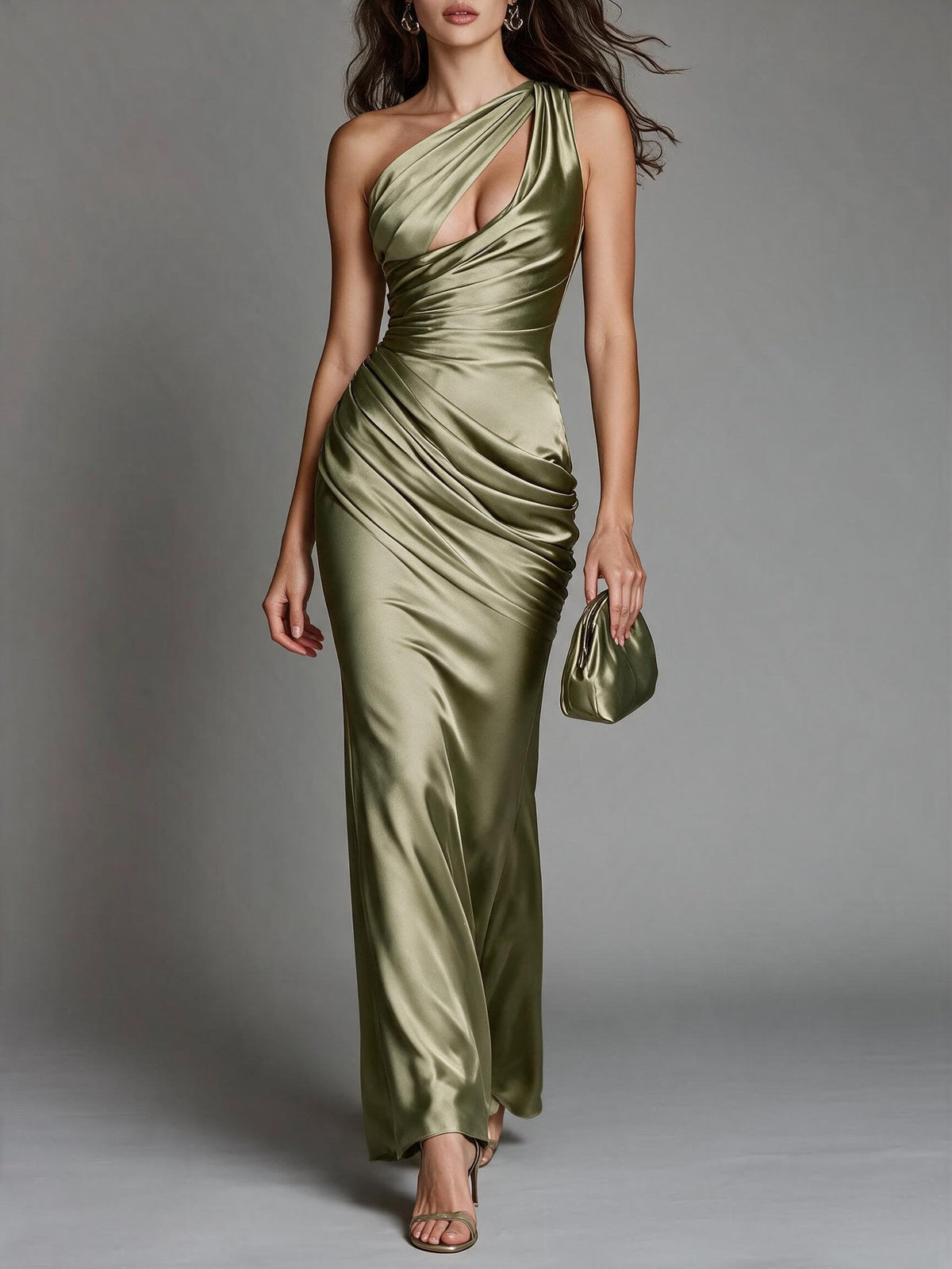 Emina Maxi Dress - Light Olive
