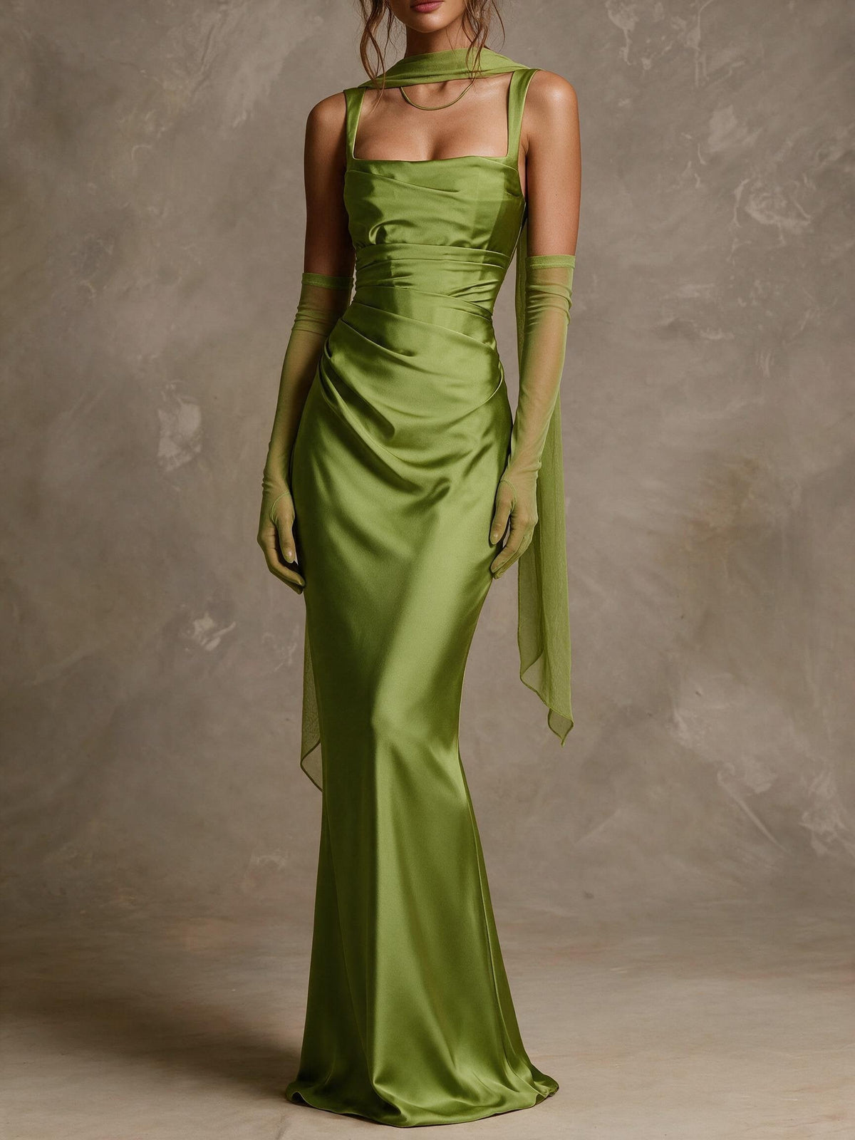 Calanthe Maxi Dress - Olive