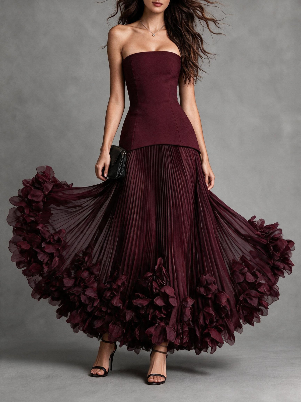 Seraphina Gown - Cherry Lacquer
